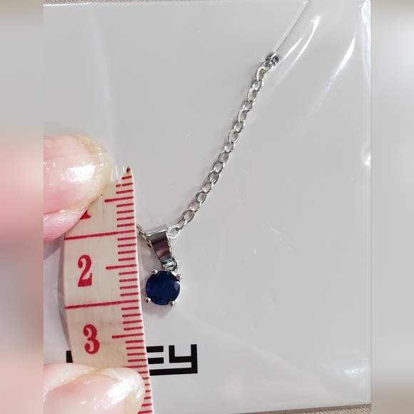 EFFY Sapphire colored gemstone necklace/pendant. - Picture 6 of 8